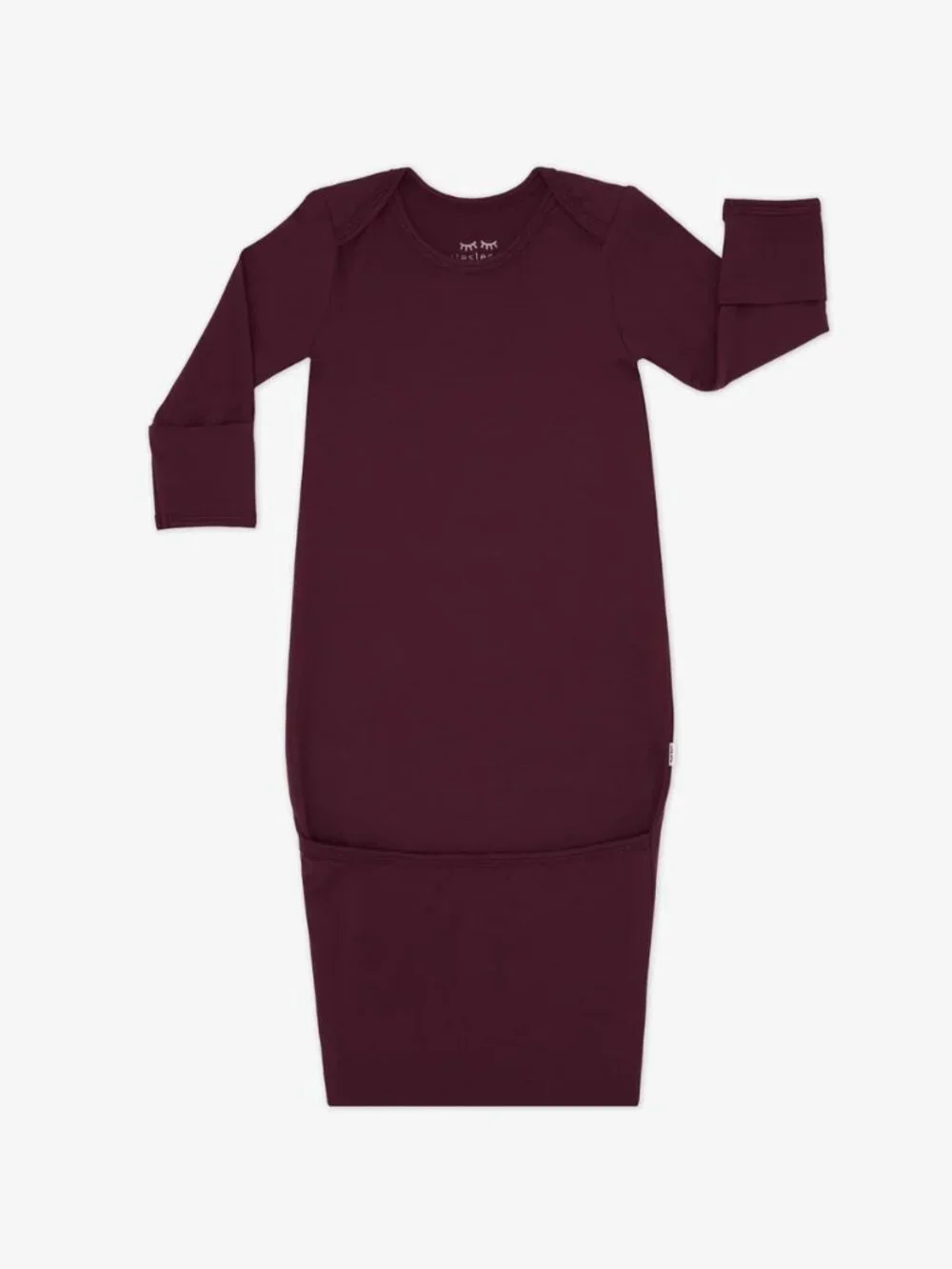 Little Sleepies Classic Burgundy Infant Gown Bamboo Size Newborn Gender Neutral